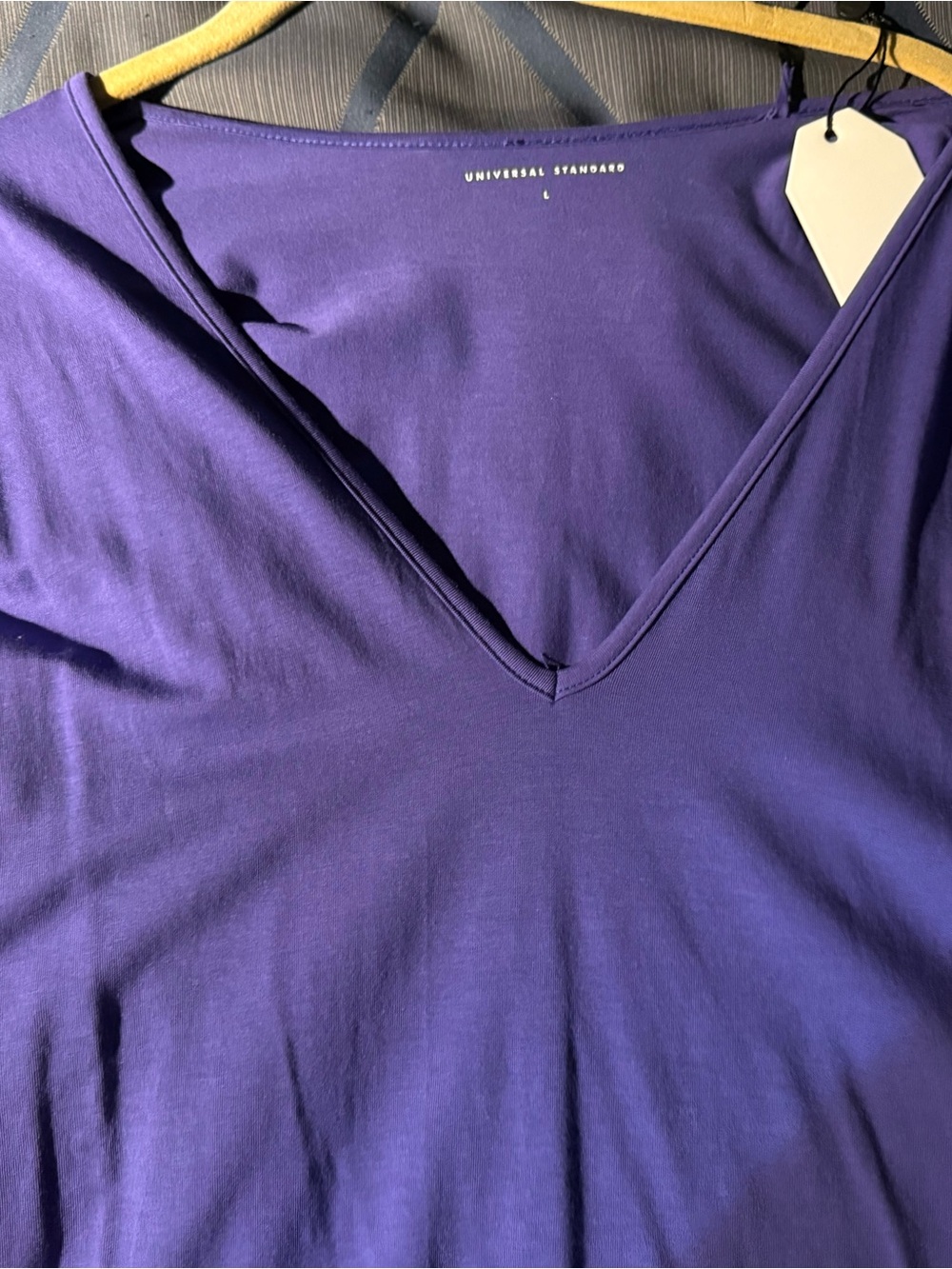 Women’s  Purple V-Neck Asymmetric Geneva Dress
